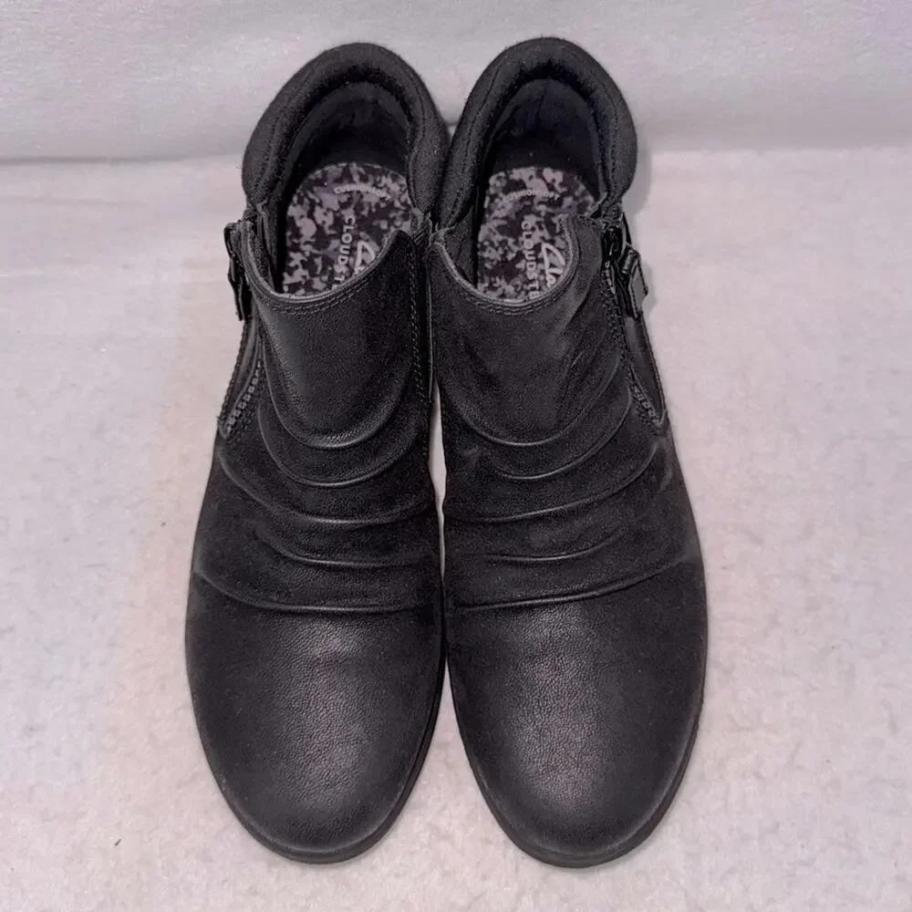 Women’s Clarks Breeze Range Ankle Boots Black size 7.5 Booties
